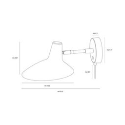 Nordlux Dftp Darci Indoor Wall Light Black Metal Sensor E14 Touch Switch - Plug In Or Mains Powered , Ip20 - thumbnail 7