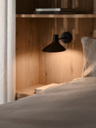 Nordlux Dftp Darci Indoor Wall Light Black Metal Sensor E14 Touch Switch - Plug In Or Mains Powered , Ip20 - thumbnail 6