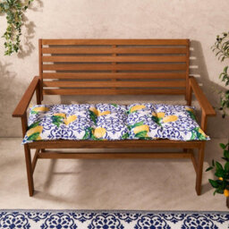 OHS Outdoor 2 Seater Bench Cushion Garden Furniture Seat, 40 X 110Cm - Lemon Tile - thumbnail 4