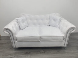Stratus Interiors Elegance Chesterfield Back Velvet Sofa Plain Seating Cushions - L Shape Corner - thumbnail 5