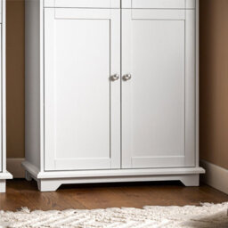 Sobuy Fsb76-W, Tall Cupboard With 2 Cabinets And 2 Drawers Tall Cabinet Cupboard Sideboard,white,w75Xd40Xh175.5 - thumbnail 7