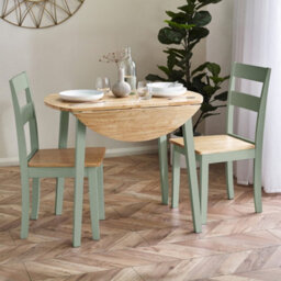 Oakham Westbury Elegant Sage Green And Natural Dining Chairs - Set Of 2 - thumbnail 7
