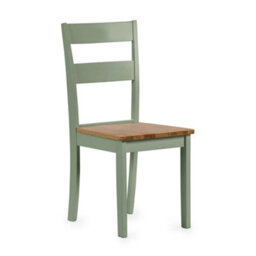 Oakham Westbury Elegant Sage Green And Natural Dining Chairs - Set Of 2 - thumbnail 2