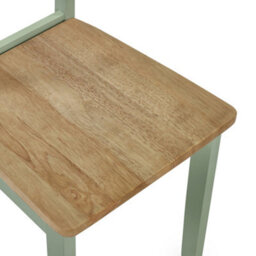 Oakham Westbury Elegant Sage Green And Natural Dining Chairs - Set Of 2 - thumbnail 5