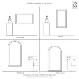 Jōbū Jobu Home - Kyo - Full Length Gold Metal Rectangle Lattice Grid Mirror - 150Cm X 60Cm - thumbnail 7