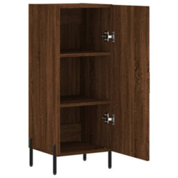 Berkfield Sideboard Brown Oak 34.5X34X90 Cm Engineered Wood - thumbnail 5