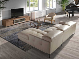 Angel Cerda Modern Walnut And Chrome Tv Stand With Storage - thumbnail 3