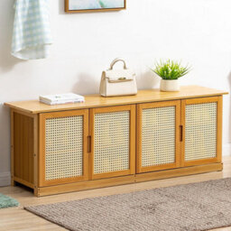 Thehotsale Wooden Entryway Storage Shoe Cabinet Natural - thumbnail 1