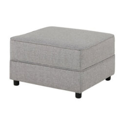 Modern Home Caxton 3+2 Seater Sofa Set With Footstool Silver - thumbnail 6
