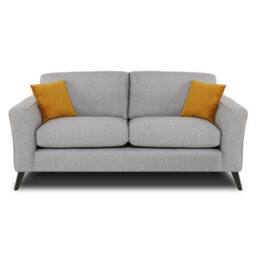 Modern Home Caxton 3+2 Seater Sofa Set With Footstool Silver - thumbnail 2
