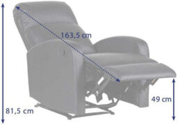 Evre Recliner Faux Leather Arm Chair With Adjustable Leg Rest And Reclining Functions - Black - Free Next-Day Delivery - thumbnail 6