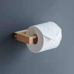 Garden Trading Southbourne Wooden Beech Bathroom Cloakroom Toilet Roll Holder Wall Mounted