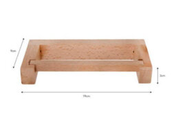 Garden Trading Southbourne Wooden Beech Bathroom Cloakroom Toilet Roll Holder Wall Mounted - thumbnail 3
