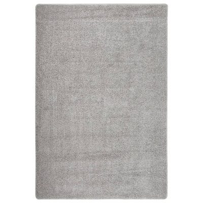 Walplus Shaggy Rug Light Grey 140X200 Cm Anti Slip - image 1