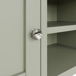 Fwstyle Taberno 2 Door Sage Green & Oak Ready Assembled Tv Unit Media Stand (H) 44 (W) 110 (D) 35Cm - thumbnail 6