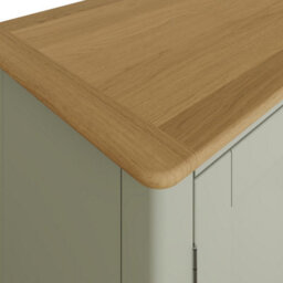 Fwstyle Taberno 2 Door Sage Green & Oak Ready Assembled Tv Unit Media Stand (H) 44 (W) 110 (D) 35Cm - thumbnail 7