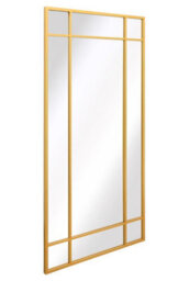 "Mirroroutlet - The Genestra - Gold Contemporary Wall & Leaner Garden Mirror 71""x 33"" (180 X 85 Cm)" - thumbnail 4
