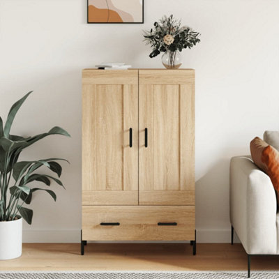 Berkfield Highboard Sonoma Oak 69.5X31X115 Cm Engineered Wood - image 1