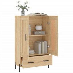 Berkfield Highboard Sonoma Oak 69.5X31X115 Cm Engineered Wood - thumbnail 4