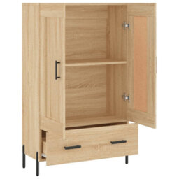 Berkfield Highboard Sonoma Oak 69.5X31X115 Cm Engineered Wood - thumbnail 6