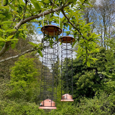 Selections Large Copper Style Hanging Bird Suet Fat Ball Feeder (Set Of 2) - image 1
