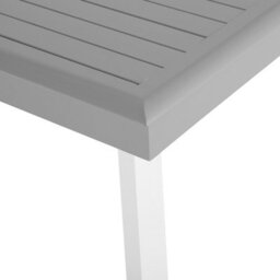 Beliani Extending Garden Dining Table Pereta 175/255 Cm 100 Cm Metal Light Grey - thumbnail 8
