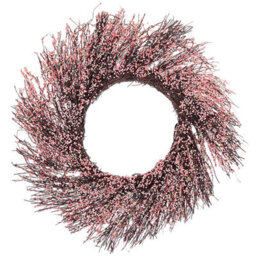 Beliani Decorative Wreath Galletas 50 Cm Pink - thumbnail 1