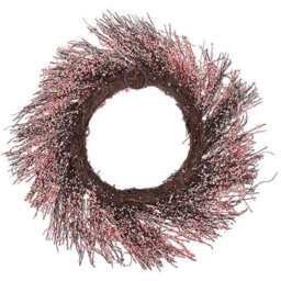 Beliani Decorative Wreath Galletas 50 Cm Pink - thumbnail 4