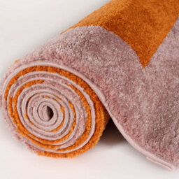 The Rugs Joli Orange And Pink Geometric Rug Soft Dense Pile Easy To Clean And Pet Friendly For Living Rooms And Bedrooms - thumbnail 7
