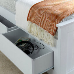 Bedmaster Enzo White Wooden 3 Drawer Bookcase Bed And Orthopaedic Mattress - thumbnail 8