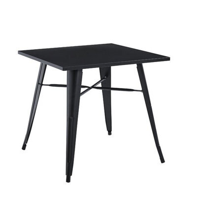 Minster Garden Bar Table - Metal - L80 X W50 X H76 Cm - Black - image 1