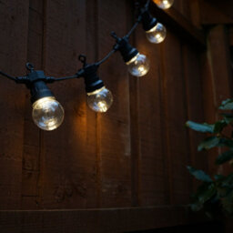 Valuelights Set Of 10 Ip44 Rated Decorative Outdoor Garden Integrated Warm White Led Festoon Clear Globe Lights 6M Length - thumbnail 3