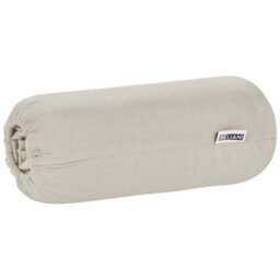 Beliani Fitted Sheet Janbu Cotton 90 X 200 Cm Taupe - thumbnail 6