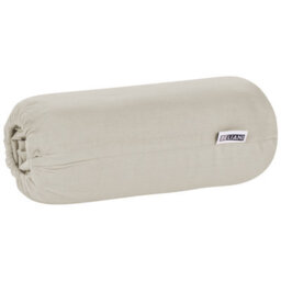 Beliani Fitted Sheet Janbu 90 X 200 Cm Cotton Taupe - thumbnail 7