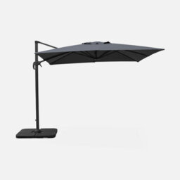 Alice's Garden Square Cantilever Parasol 3X3M - Falgos - Grey - thumbnail 4
