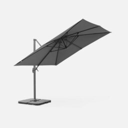 Alice's Garden Square Cantilever Parasol 3X3M - Falgos - Grey - thumbnail 5