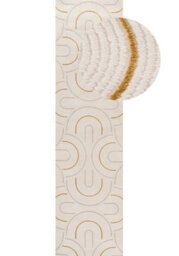 The Rugs Carmel Cream/gold Geometric Area Rug And Runner Non Shedding, Stain Resistant, Soft - thumbnail 9