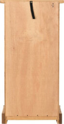 Seconique Corona 5 Drawer Narrow Chest Of Drawers Distressed Waxed Pine Metal Handles - thumbnail 6