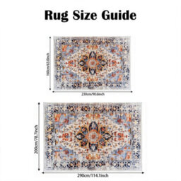160X230Cm Extra Large Traditional Rugs Non Slip Hallway Runner Living Room Bedroom Carpets - thumbnail 3