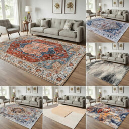 160X230Cm Extra Large Traditional Rugs Non Slip Hallway Runner Living Room Bedroom Carpets - thumbnail 2