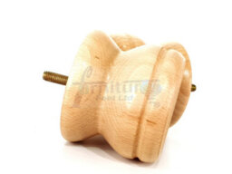 L&F Turned Wood Legs Natural 70mm High Set Of 4 Replacement Furniture Bun Feet Settee Chairs Sofas Footstools M8 Shn215 - thumbnail 4