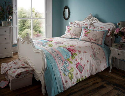 Smart Living Polycotton Printed Free Spirit Duvet Cover With Pillowcase Set