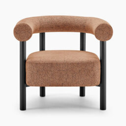 Furniturebox Uk Mirabel Orange Fabric Accent Tub Chair - thumbnail 4