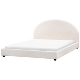 Beliani Bed Boucle Vaucluse 180 X 200 Cm (Eu Super King) Off-White - thumbnail 7