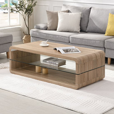 Furniture in Fashion Xono Wooden Coffee Table With Shelf In Sanremo Oak - image 1