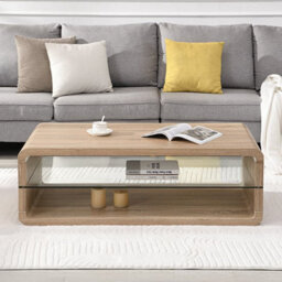 Furniture in Fashion Xono Wooden Coffee Table With Shelf In Sanremo Oak - thumbnail 2