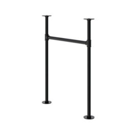 Garden Sanctuary Set Of 2 H-Shaped Iron Furniture Legs With Anti-Slip Design For Tables And Desks 50Cm W X 71Cm H - thumbnail 3