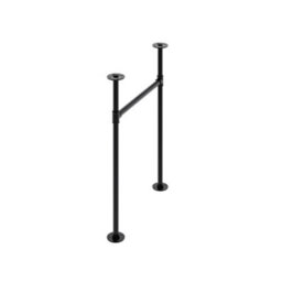 Garden Sanctuary Set Of 2 H-Shaped Iron Furniture Legs With Anti-Slip Design For Tables And Desks 50Cm W X 71Cm H - thumbnail 4