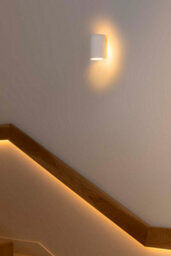 Luminosa Lighting Luminosa Trama Plaster Wall Lamp White 1X E14 - thumbnail 2