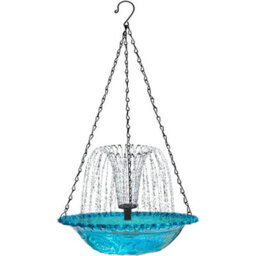 Bird Feeder Hanging Solar Bird Feeder Easy Clean Leakproof Elegant For Outdoor - thumbnail 1